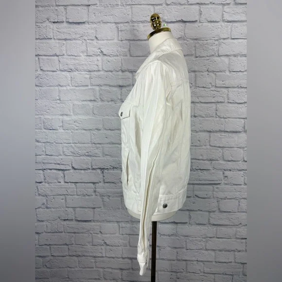 Sandro Paris white denim jacket size M - Picture 5 of 10